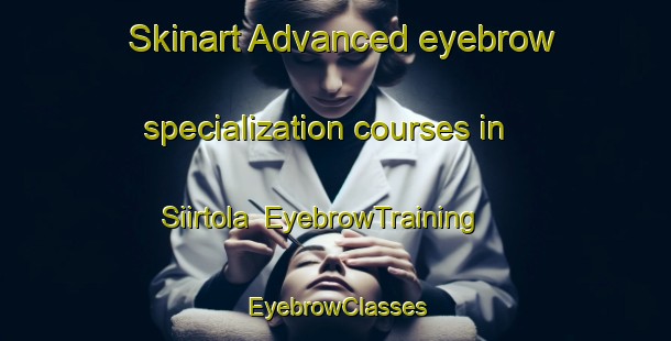 Skinart Advanced eyebrow specialization courses in Siirtola | EyebrowTraining | EyebrowClasses | SkinartTraining-Finland
