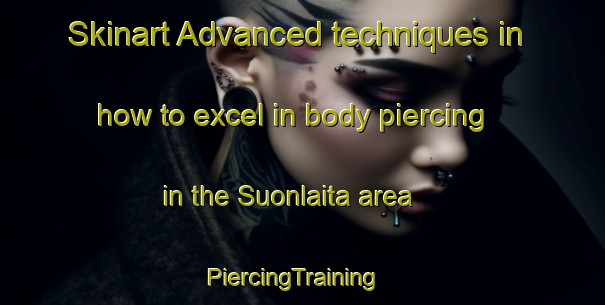 Skinart Advanced techniques in how to excel in body piercing in the Suonlaita area | PiercingTraining | PiercingClasses | SkinartTraining-Finland