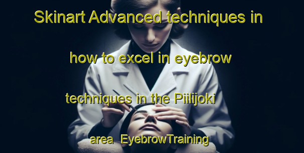 Skinart Advanced techniques in how to excel in eyebrow techniques in the Piilijoki area | EyebrowTraining | EyebrowClasses | SkinartTraining-Finland