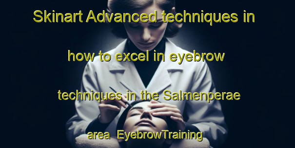 Skinart Advanced techniques in how to excel in eyebrow techniques in the Salmenperae area | EyebrowTraining | EyebrowClasses | SkinartTraining-Finland