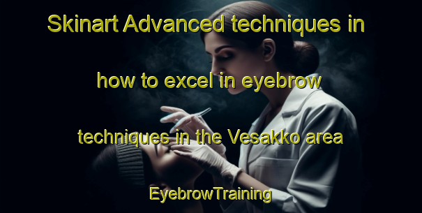 Skinart Advanced techniques in how to excel in eyebrow techniques in the Vesakko area | EyebrowTraining | EyebrowClasses | SkinartTraining-Finland
