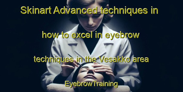 Skinart Advanced techniques in how to excel in eyebrow techniques in the Vesakko area | EyebrowTraining | EyebrowClasses | SkinartTraining-Finland