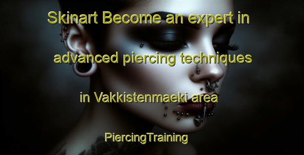 Skinart Become an expert in advanced piercing techniques in Vakkistenmaeki area | PiercingTraining | PiercingClasses | SkinartTraining-Finland