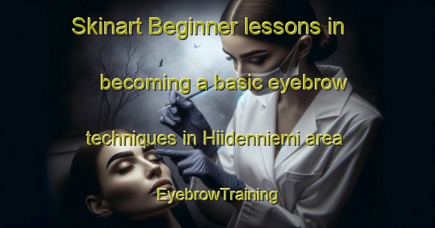 Skinart Beginner lessons in becoming a basic eyebrow techniques in Hiidenniemi area | EyebrowTraining | EyebrowClasses | SkinartTraining-Finland