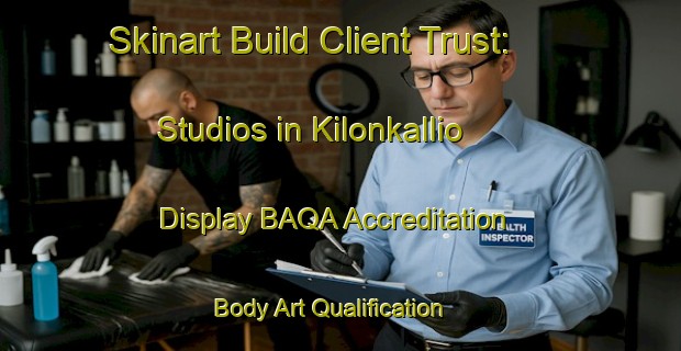 Skinart Build Client Trust: Studios in Kilonkallio - Display BAQA Accreditation | Body Art Qualification Authority | BAQA-Finland