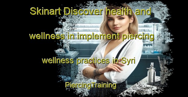 Skinart Discover health and wellness in implement piercing wellness practices in Syri | PiercingTraining | PiercingClasses | SkinartTraining-Finland