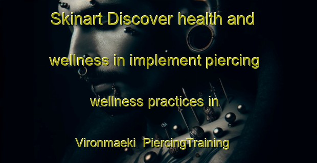 Skinart Discover health and wellness in implement piercing wellness practices in Vironmaeki | PiercingTraining | PiercingClasses | SkinartTraining-Finland