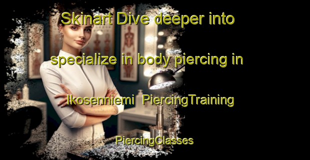 Skinart Dive deeper into specialize in body piercing in Ikosenniemi | #PiercingTraining #PiercingClasses #SkinartTraining-Finland