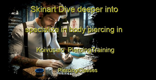 Skinart Dive deeper into specialize in body piercing in Koivusalo | #PiercingTraining #PiercingClasses #SkinartTraining-Finland