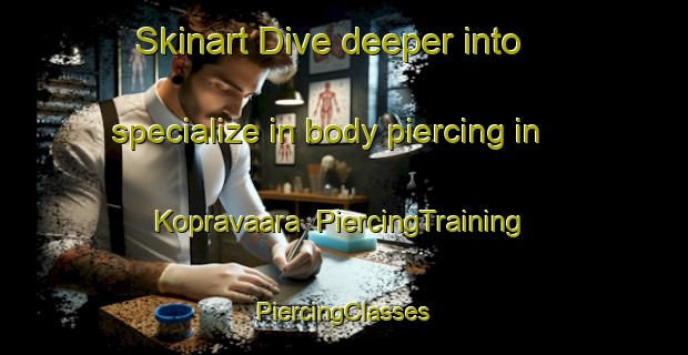 Skinart Dive deeper into specialize in body piercing in Kopravaara | #PiercingTraining #PiercingClasses #SkinartTraining-Finland