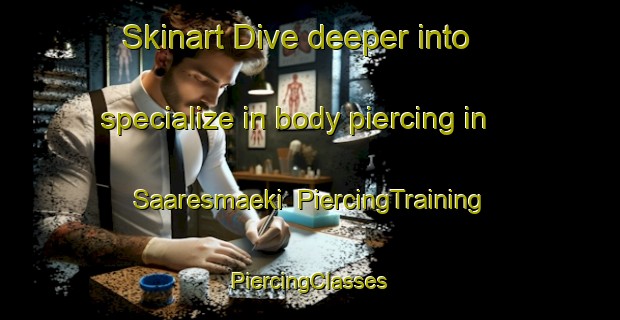 Skinart Dive deeper into specialize in body piercing in Saaresmaeki | #PiercingTraining #PiercingClasses #SkinartTraining-Finland