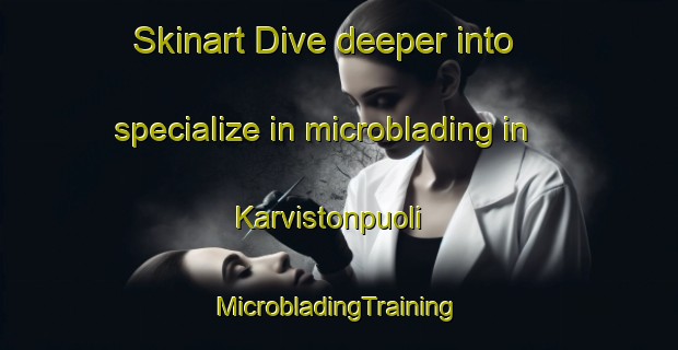 Skinart Dive deeper into specialize in microblading in Karvistonpuoli | #MicrobladingTraining #MicrobladingClasses #SkinartTraining-Finland