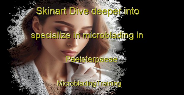 Skinart Dive deeper into specialize in microblading in Paeisterpaeae | MicrobladingTraining | MicrobladingClasses | SkinartTraining-Finland