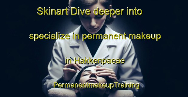 Skinart Dive deeper into specialize in permanent makeup in Hakkenpaeae | PermanentmakeupTraining | PermanentmakeupClasses | SkinartTraining-Finland