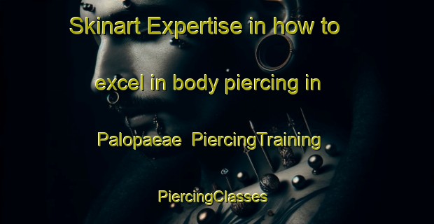 Skinart Expertise in how to excel in body piercing in Palopaeae | PiercingTraining | PiercingClasses | SkinartTraining-Finland