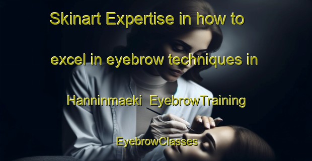 Skinart Expertise in how to excel in eyebrow techniques in Hanninmaeki | EyebrowTraining | EyebrowClasses | SkinartTraining-Finland