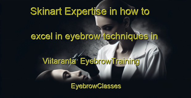 Skinart Expertise in how to excel in eyebrow techniques in Viitaranta | EyebrowTraining | EyebrowClasses | SkinartTraining-Finland