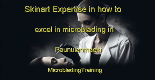 Skinart Expertise in how to excel in microblading in Paunulanmaeki | MicrobladingTraining | MicrobladingClasses | SkinartTraining-Finland