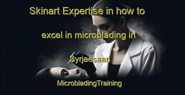 Skinart Expertise in how to excel in microblading in Syrjaesaari | MicrobladingTraining | MicrobladingClasses | SkinartTraining-Finland