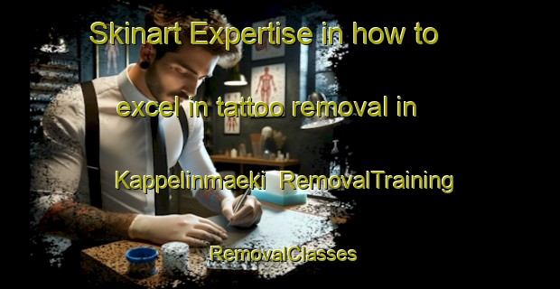 Skinart Expertise in how to excel in tattoo removal in Kappelinmaeki | RemovalTraining | RemovalClasses | SkinartTraining-Finland