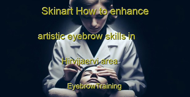 Skinart How to enhance artistic eyebrow skills in Hirvijaervi area | EyebrowTraining | EyebrowClasses | SkinartTraining-Finland
