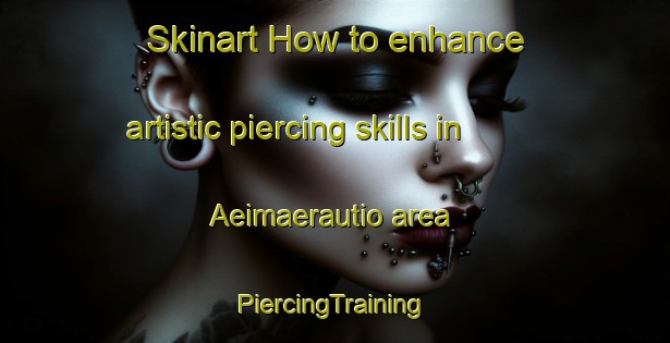 Skinart How to enhance artistic piercing skills in Aeimaerautio area | #PiercingTraining #PiercingClasses #SkinartTraining-Finland