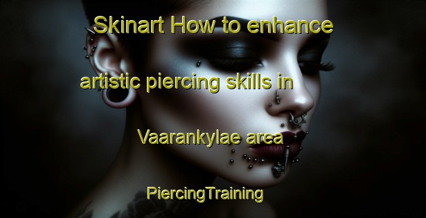 Skinart How to enhance artistic piercing skills in Vaarankylae area | PiercingTraining | PiercingClasses | SkinartTraining-Finland