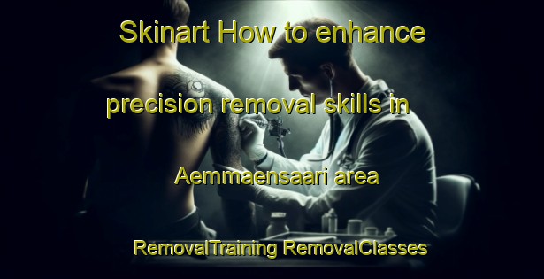 Skinart How to enhance precision removal skills in Aemmaensaari area | #RemovalTraining #RemovalClasses #SkinartTraining-Finland