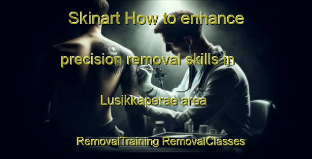 Skinart How to enhance precision removal skills in Lusikkaperae area | #RemovalTraining #RemovalClasses #SkinartTraining-Finland