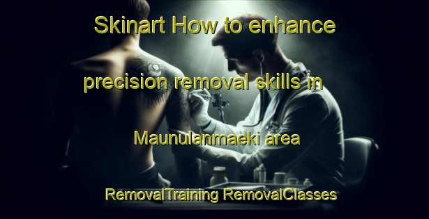 Skinart How to enhance precision removal skills in Maunulanmaeki area | #RemovalTraining #RemovalClasses #SkinartTraining-Finland