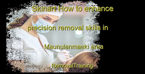 Skinart How to enhance precision removal skills in Maunulanmaeki area | RemovalTraining | RemovalClasses | SkinartTraining-Finland