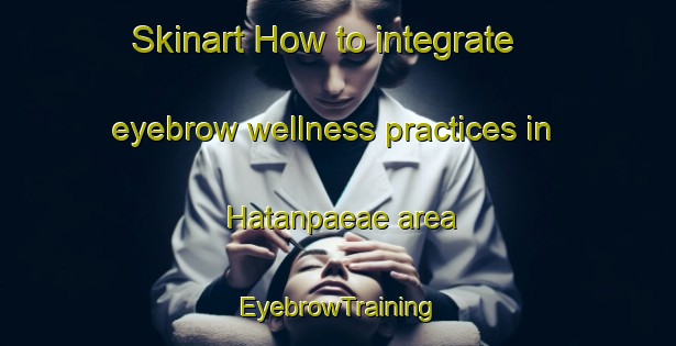 Skinart How to integrate eyebrow wellness practices in Hatanpaeae area | EyebrowTraining | EyebrowClasses | SkinartTraining-Finland