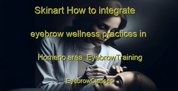 Skinart How to integrate eyebrow wellness practices in Homeno area | EyebrowTraining | EyebrowClasses | SkinartTraining-Finland