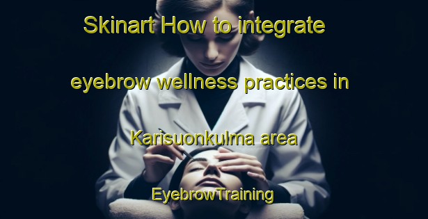 Skinart How to integrate eyebrow wellness practices in Karisuonkulma area | EyebrowTraining | EyebrowClasses | SkinartTraining-Finland