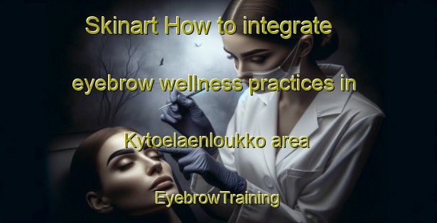 Skinart How to integrate eyebrow wellness practices in Kytoelaenloukko area | EyebrowTraining | EyebrowClasses | SkinartTraining-Finland