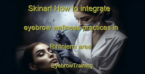 Skinart How to integrate eyebrow wellness practices in Rihtniemi area | EyebrowTraining | EyebrowClasses | SkinartTraining-Finland