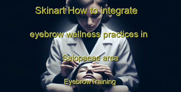 Skinart How to integrate eyebrow wellness practices in Salopaeae area | EyebrowTraining | EyebrowClasses | SkinartTraining-Finland