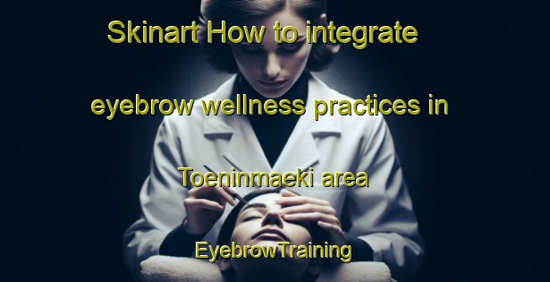Skinart How to integrate eyebrow wellness practices in Toeninmaeki area | EyebrowTraining | EyebrowClasses | SkinartTraining-Finland