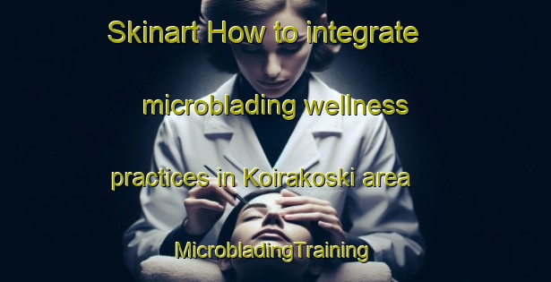 Skinart How to integrate microblading wellness practices in Koirakoski area | #MicrobladingTraining #MicrobladingClasses #SkinartTraining-Finland