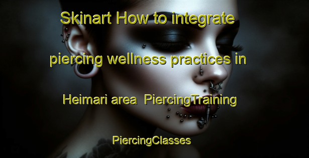 Skinart How to integrate piercing wellness practices in Heimari area | PiercingTraining | PiercingClasses | SkinartTraining-Finland