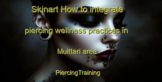 Skinart How to integrate piercing wellness practices in Muittari area | PiercingTraining | PiercingClasses | SkinartTraining-Finland