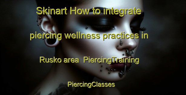 Skinart How to integrate piercing wellness practices in Rusko area | PiercingTraining | PiercingClasses | SkinartTraining-Finland
