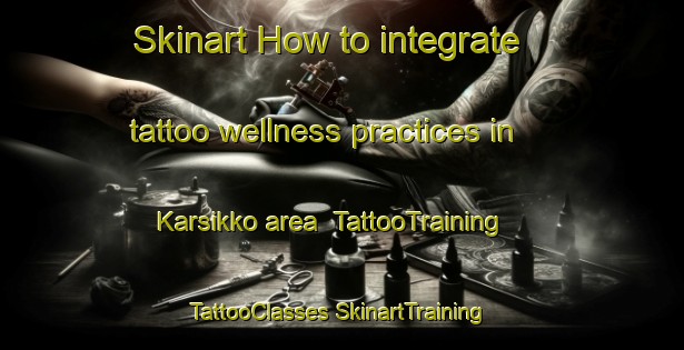 Skinart How to integrate tattoo wellness practices in Karsikko area | #TattooTraining #TattooClasses #SkinartTraining-Finland