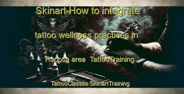 Skinart How to integrate tattoo wellness practices in Ruopsa area | #TattooTraining #TattooClasses #SkinartTraining-Finland