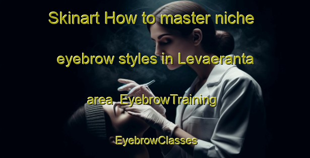 Skinart How to master niche eyebrow styles in Levaeranta area | EyebrowTraining | EyebrowClasses | SkinartTraining-Finland