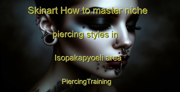 Skinart How to master niche piercing styles in Isopakapyoeli area | PiercingTraining | PiercingClasses | SkinartTraining-Finland