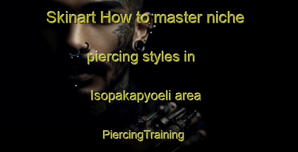 Skinart How to master niche piercing styles in Isopakapyoeli area | PiercingTraining | PiercingClasses | SkinartTraining-Finland