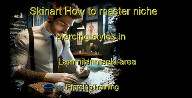 Skinart How to master niche piercing styles in Lammilanmaeki area | PiercingTraining | PiercingClasses | SkinartTraining-Finland