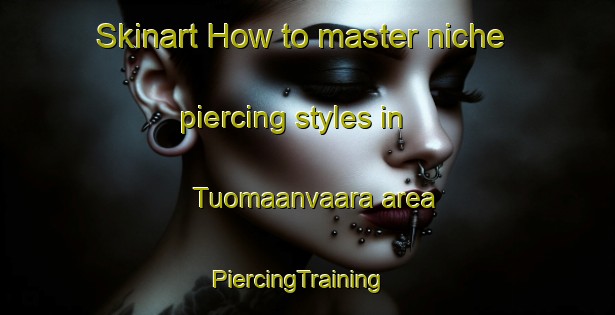 Skinart How to master niche piercing styles in Tuomaanvaara area | PiercingTraining | PiercingClasses | SkinartTraining-Finland
