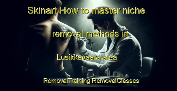 Skinart How to master niche removal methods in Lusikkavaara area | #RemovalTraining #RemovalClasses #SkinartTraining-Finland